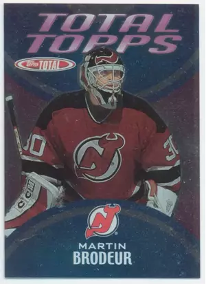 2002-03 TOPPS TOTAL - MARTIN BRODEUR #TT15 TOTAL TOPPS