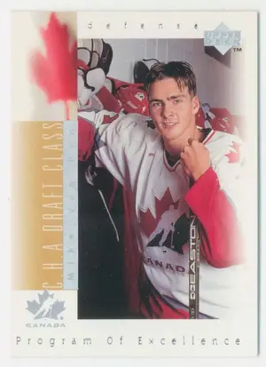 1996-97 UPPER DECK - MIKE VAN RYN #378 PROGRAM OF EXCELLENCE RC