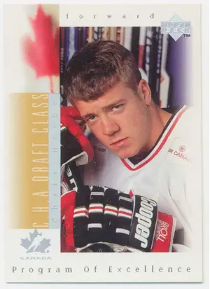 1996-97 UPPER DECK - CHRIS HERON #382 PROGRAM OF EXCELLENCE RC