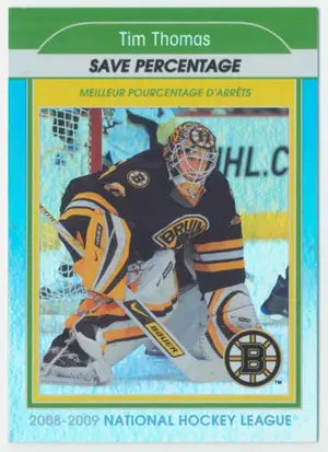 2009-10 O-PEE-CHEE - TIM THOMAS #SL16 STAT LEADERS