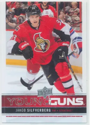 2012-13 UPPER DECK - JAKOB SILFVERBERG #238 YOUNG GUNS