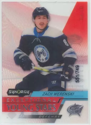 2020-21 SYNERGY - ZACH WERENSKI #EY-16 EXCEPTIONAL YOUNG STARS 551/749