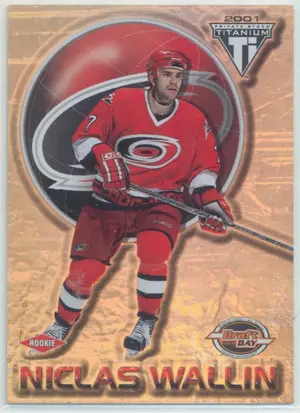 2000-01 TITANIUM DRAFT DAY EDITION - NICLAS WALLIN #156 RC 649/1000