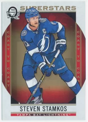 2018-19 O-PEE-CHEE COAST TO COAST - STEVEN STAMKOS #102 SUPERSTARS