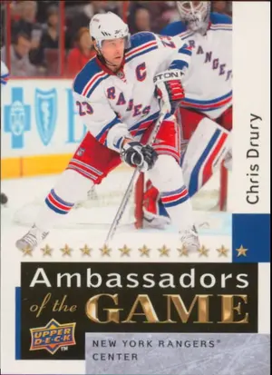 2009-10 UPPER DECK - CHRIS DRURY #AG42 AMBASSADORS OF THE GAME