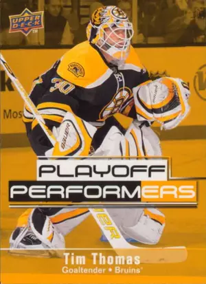 2009-10 UPPER DECK - TIM THOMAS #PP14 PLAYOFF PERFORMERS