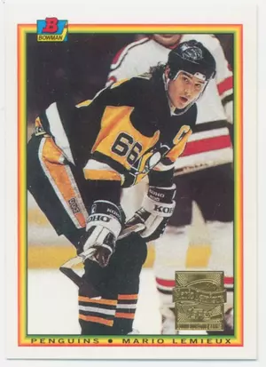 2001-02 TOPPS - MARIO LEMIEUX #3 COMMEMORATIVE SERIES REPRINTS