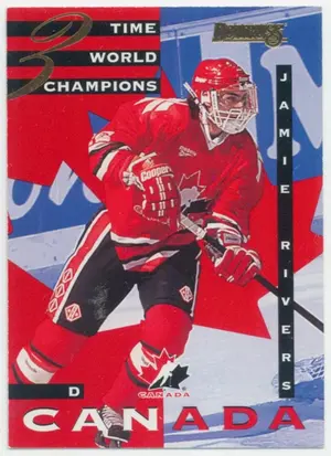 1995-96 DONRUSS - JAMIE RIVERS #7 CANADA WORLD JUNIORS