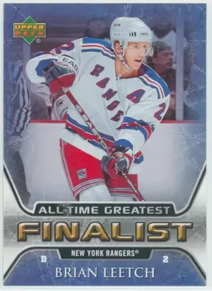 2005-06 UPPER DECK - BRIAN LEETCH #40 ALL-TIME GREATEST FINALIST