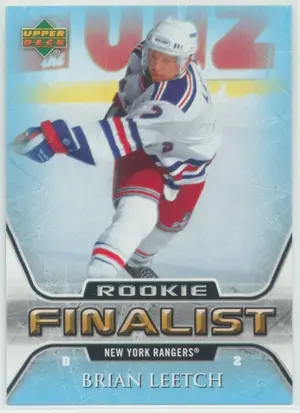 2005-06 UPPER DECK - BRIAN LEETCH #80 ROOKIE FINALIST