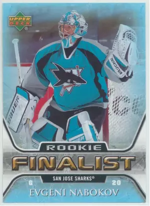 2005-06 UPPER DECK - EVGENI NABOKOV #89 ROOKIE FINALIST