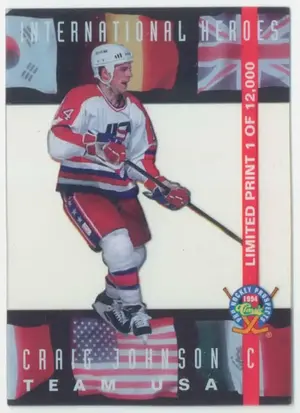 1994 CLASSIC PRO PROSPECTS - CRAIG JOHNSON #LP7 INTERNATIONAL HEROES /12000