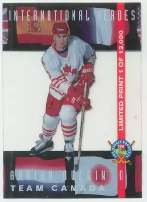 1994 CLASSIC PRO PROSPECTS - ADRIAN AUCOIN #LP11 INTERNATIONAL HEROES /12000