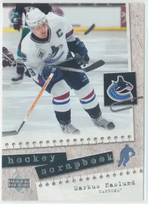 2005-06 UPPER DECK - MARKUS NASLUND #HS22 HOCKEY SCRAPBOOK