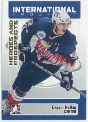 2006-07 HEROES & PROSPECTS - EVGENI MALKIN #135 INTERNATIONAL PROSPECT