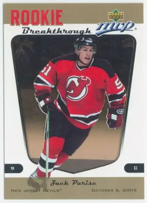 2005-06 MVP - ZACH PARISE #RB7 ROOKIE BREAKTHROUGH