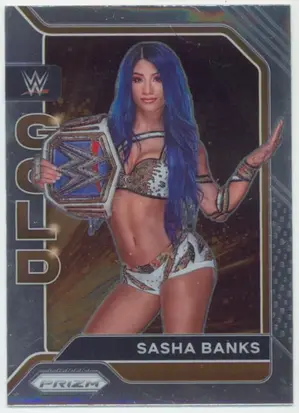 2022 Prizm WWE - Sasha Banks #8 WWE Gold