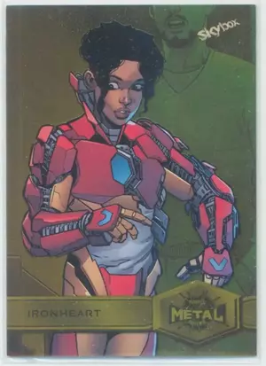 2021 Marvel Metal Universe Spider-Man - Ironheart #138 Yellow Light FX Parallel ⚠