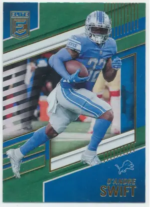 2022 Donruss Elite - D'Andre Swift #22 Green Parallel