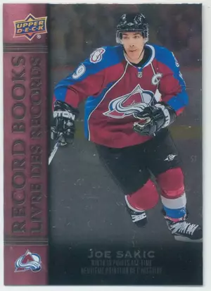 2023 TIM HORTONS LEGENDS - JOE SAKIC #RB-13 RECORD BOOKS