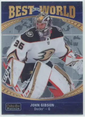 2019-20 O-PEE-CHEE PLATINUM - JOHN GIBSON #BW-1 BEST IN THE WORLD