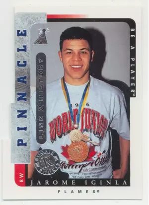 1996-97 PINNACLE BE A PLAYER - JAROME IGINLA #LTH-1A LINK 2 HISTORY