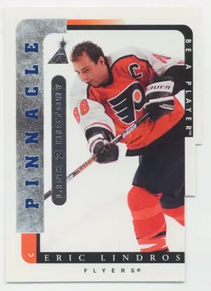 1996-97 PINNACLE BE A PLAYER - ERIC LINDROS #LTH-7B LINK 2 HISTORY