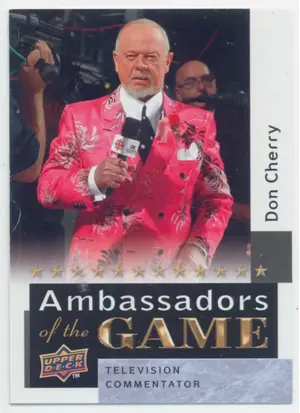 2009-10 UPPER DECK - DON CHERRY #AG43 AMBASSADORS OF THE GAME