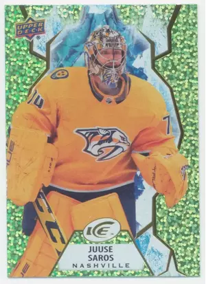 2021-22 UPPER DECK ICE - JUUSE SAROS #74 GREEN PARALLEL