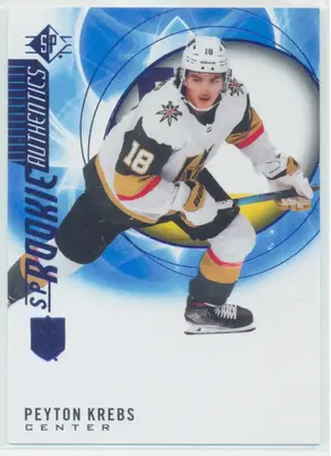 2020-21 SP - PEYTON KREBS #106 ROOKIE AUTHENTICS BLUE PARALLEL