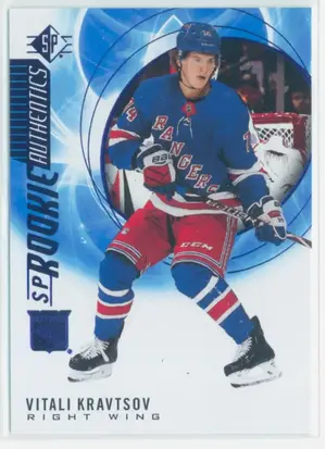 2020-21 SP - VITALI KRAVTSOV #137 ROOKIE AUTHENTICS BLUE PARALLEL