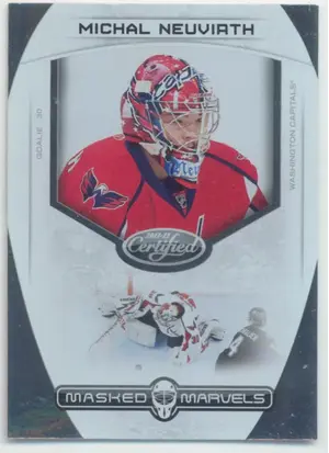 2011-12 PANINI CERTIFIED - JACOB MARKSTROM #19 MASKED MARVELS