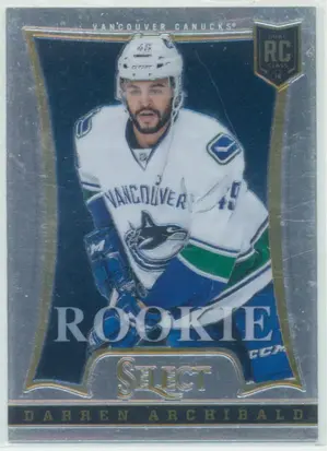 2013-14 PANINI SELECT UPDATE - DARREN ARCHIBALD #376 ROOKIE