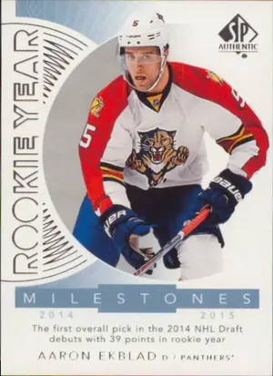 2017-18 SP AUTHENTIC - AARON EKBLAD #RYM-AE ROOKIE YEAR MILESTONES
