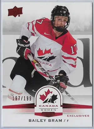 2014 UD Team Canada Exclusives Red #66 Bailey Bram (197/199)