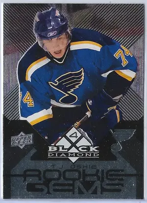2008-09 Black Diamond (Rookie Gems Quad Diamond) #207 T.J. Oshie