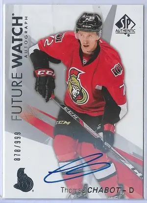 2016-17 SP Authentic (Future Watch) #173 Thomas Chabot RC (878/999)