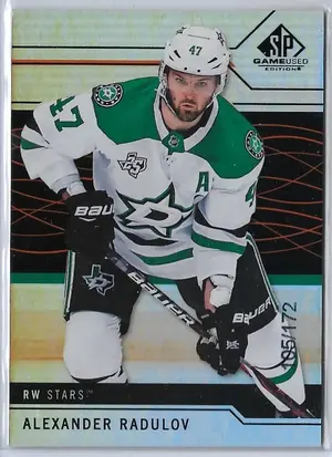 2018-19 SP Game Used Orange Rainbow #66 Alexander Radulov (105/172)