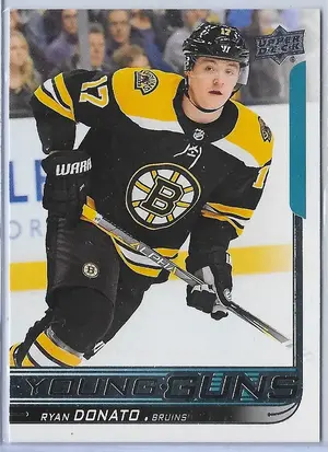 2018-19 Upper Deck #225 Ryan Donato RC (Young Guns)