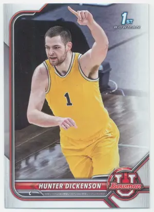 2021-22 Bowman University - Hunter Dickenson #77