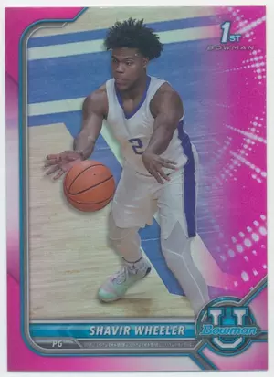 2021-22 Bowman University - Shavir Wheeler #46 Pink Refractor Parallel