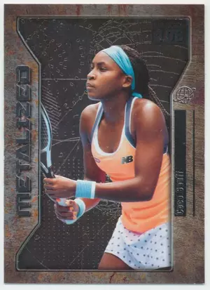 2021 Skybox Metal Universe Champions - Coco Gauff #108 Metalized Rookies