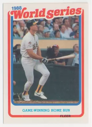 1989 Fleer - Mark McGwire #8 World Series