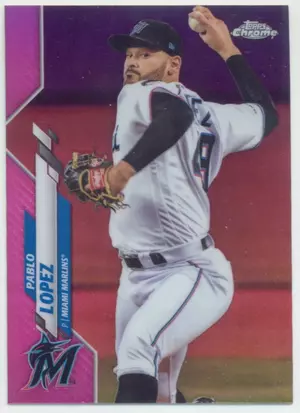 2020 Topps Chrome - Pablo Lopez #152 Pink Refractor Parallel