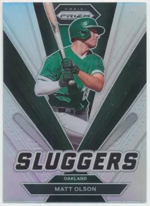 2022 Panini Prizm - Matt Olson #SL-6 Sluggers Silver Prizm Parallel