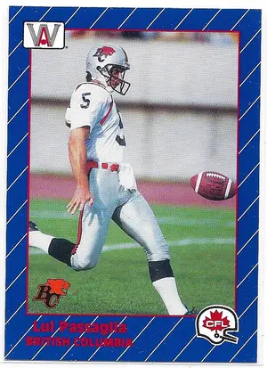 1991 All World CFL #12 Lui Passaglia