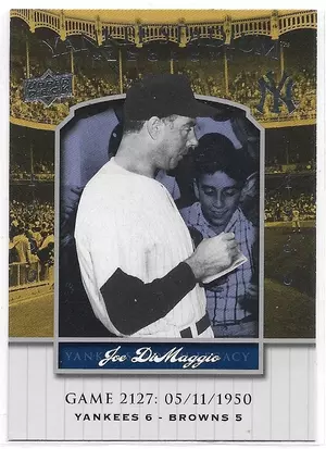 2008 Yankee Stadium Legacy Collection #2127 Joe DiMaggio *