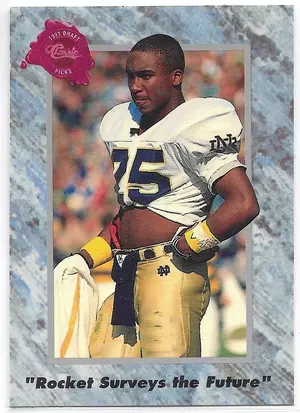 1991 Classic Draft Picks #LP2 Raghib 'Rocket' Ismail