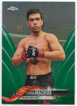 2018 Topps UFC Chrome Refractor Green #2 Lyoto Machida (82/99)