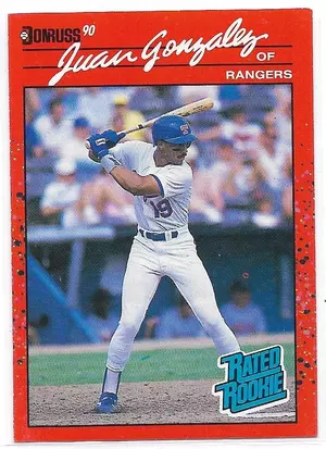 1990 Donruss #33 Juan Gonzalez RC